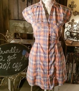 SOLD-Casual Plaided Dress